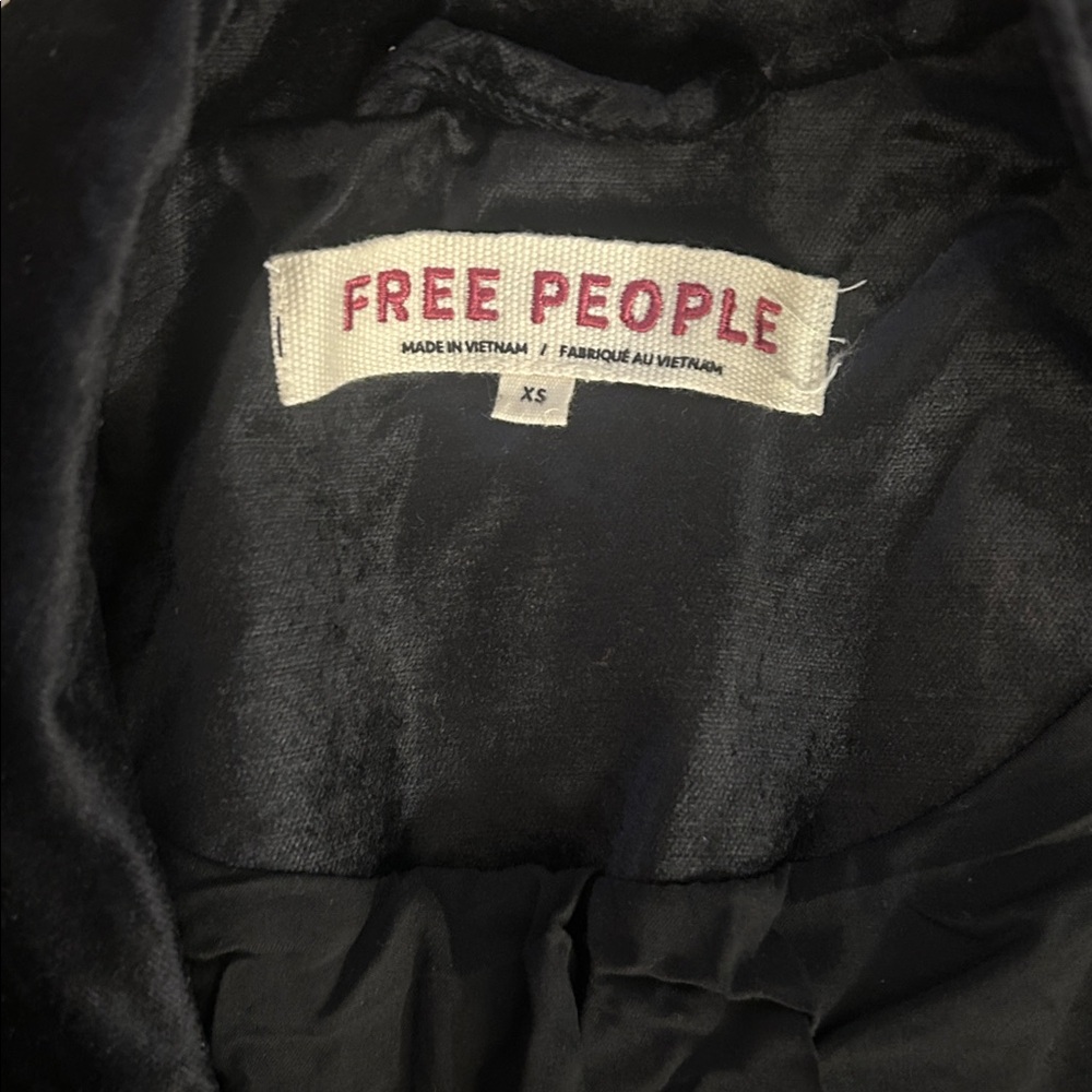 Free People Cosmo Double-Breasted Velvet Blazer - Picture 6 of 8
